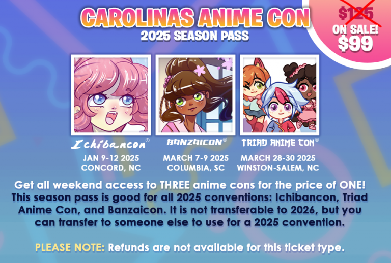 Banzaicon – March 7th-9th, 2025 – Columbia, SC